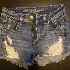 American Eagle High Rise Shortie Super Stretch Size 2